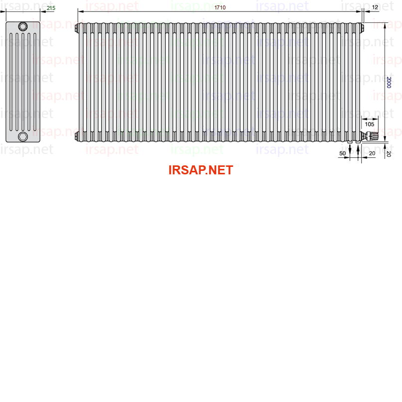 Радиатор IRSAP Tesi 62000/38 T26 CL 01